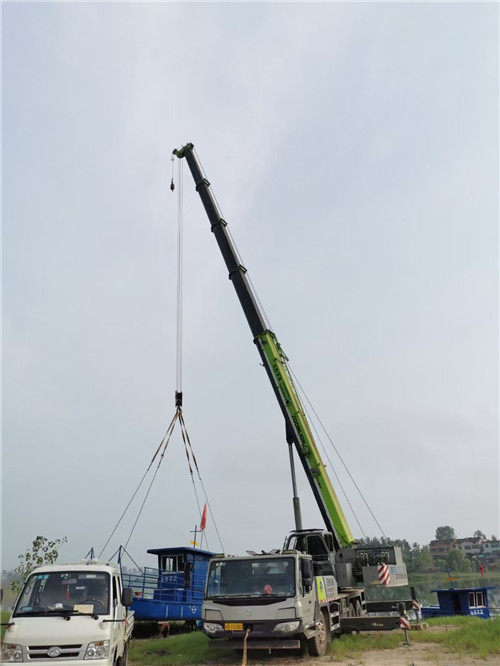 湘乡市桥梁建设吊装案例